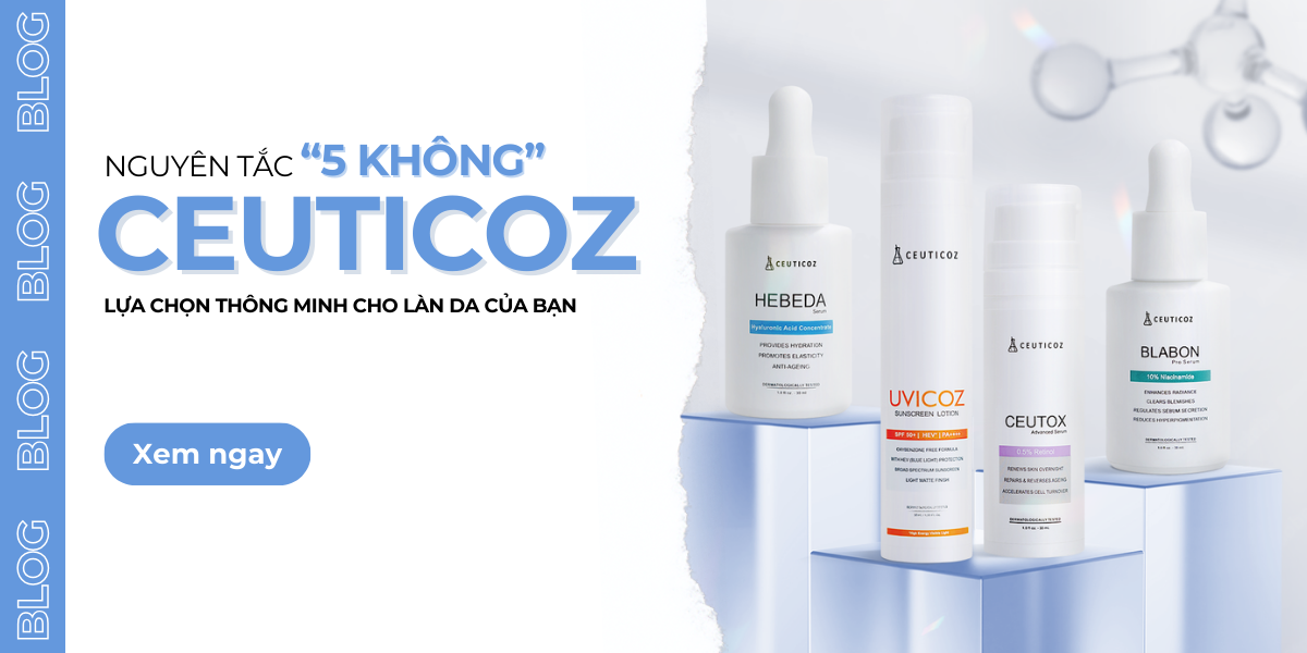 Nguyên tắc 5 KHÔNG của Ceuticoz -  Lựa chọn thông minh cho làn da của bạn